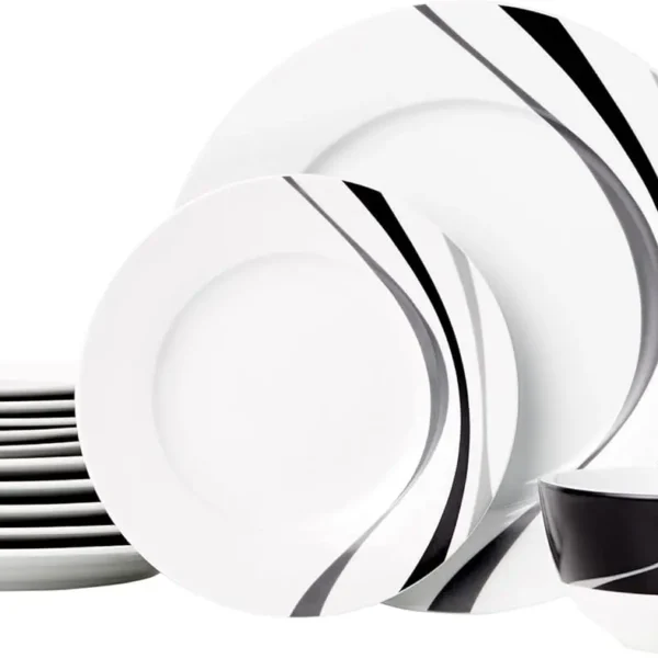 18-Piece Dinnerware Set for 6, Microwave