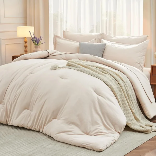7-Piece King Comforter Set, Soft Bed in a Bag,