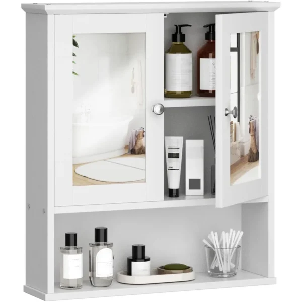 Cabinet With Mirror, Wood Medicine Cabinet